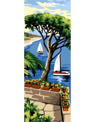 Canevas : 25x60 cm, N22 - balcon du sud