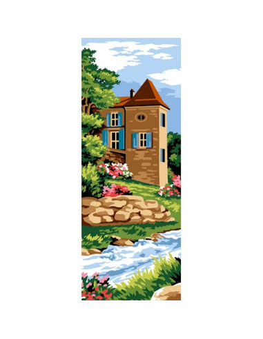 Canevas : 25x60 cm, N24 - le manoir
