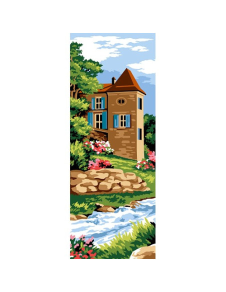 Canevas : 25x60 cm, N24 - le manoir