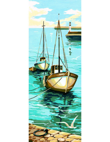 Canevas : 25x60 cm, antique