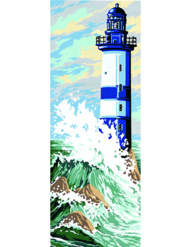 Canevas : 25x60 cm, phare