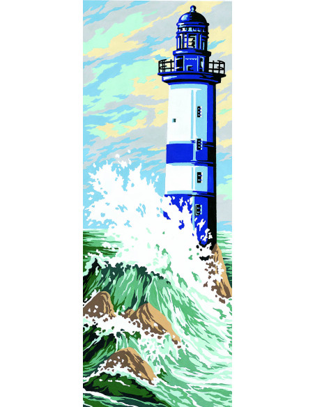 Canevas : 25x60 cm, phare