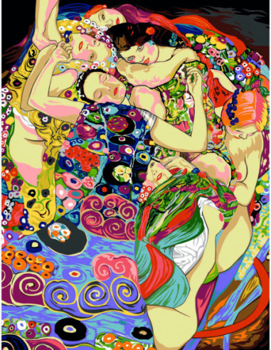 Canevas : 60x80 cm, La jeune fille