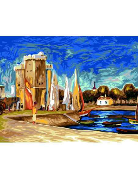 Canevas : 60x80 cm, La rochelle de A. Renoir