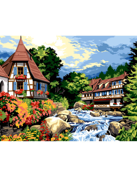 Canevas : 60x80 cm, N19 - alsace