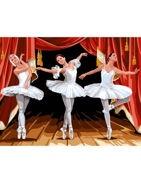 Canevas : 60x80 cm, Trio d'étoile