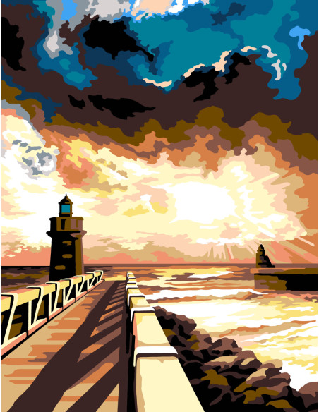 Canevas : 60x80 cm, N22 - pénombre