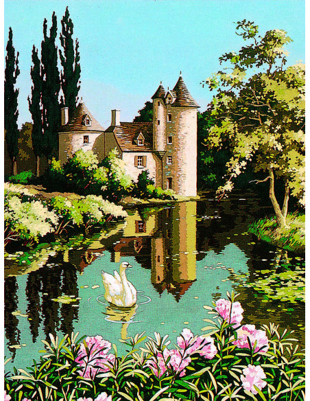 Canevas : 60x80 cm, le vieux manoir