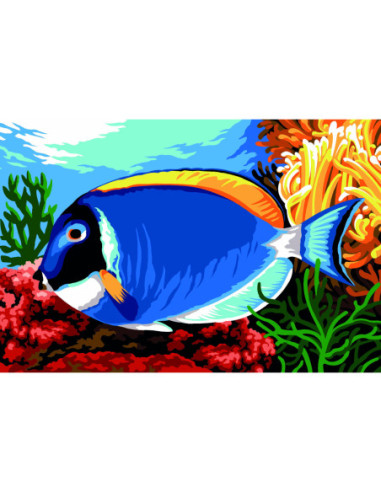 Canevas : 30x40 cm, chirurgien bleu