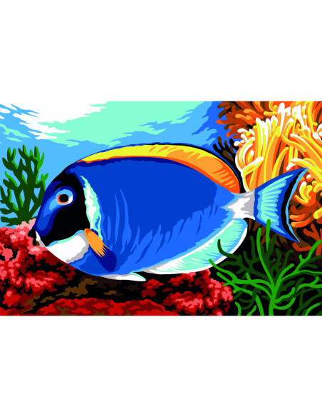 Canevas : 30x40 cm, chirurgien bleu