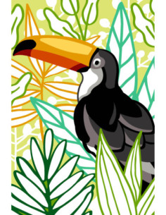 Canevas : 30x40 cm,N21 - toucan