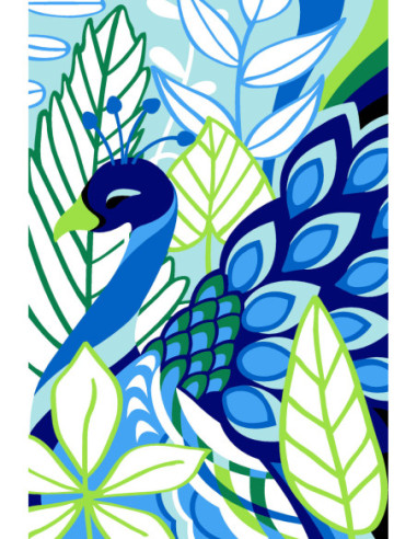 Canevas : 30x40 cm,N21 - paon