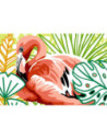 Canevas : 30x40 cm,N21 - flamant