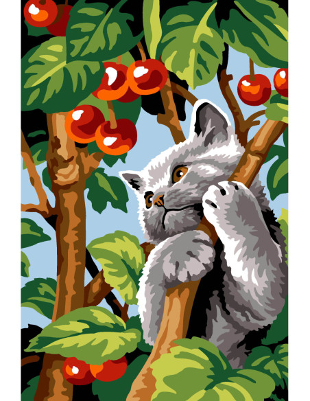 Canevas : 30x40 cm,N22 - jeux de branches