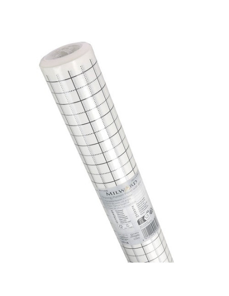 Papier à décalquer pour patrons, quadrillé, 0.8x15m