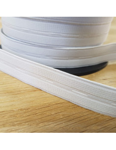 Élastique boutonnière, 20mm, blanc