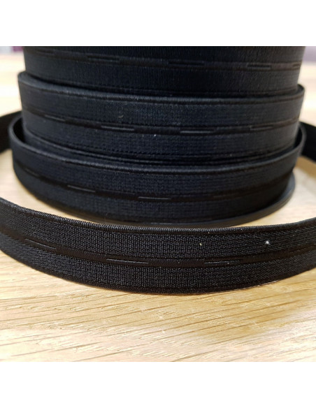 Élastique boutonnière, 20mm, noir