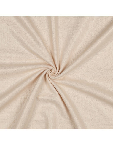Double gaze de coton unie, pailletée, sable