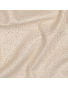 Double gaze de coton unie, pailletée, sable 2