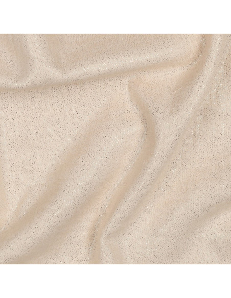 Double gaze de coton unie, pailletée, sable