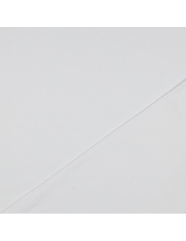 Tissu, Canvas Uni, Blanc, Laize 140 cm, 100% Coton 322g/m²