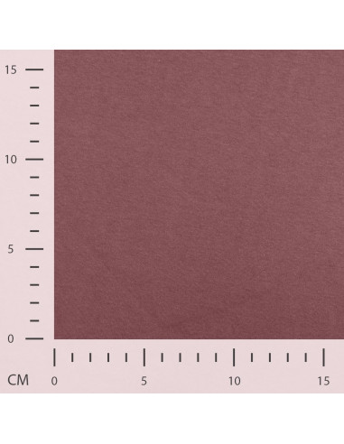 Tissu, Sweat Épais Uni, Bois de Rose, Laize 150 cm, 70% Coton 30% Polyester 280g/m²