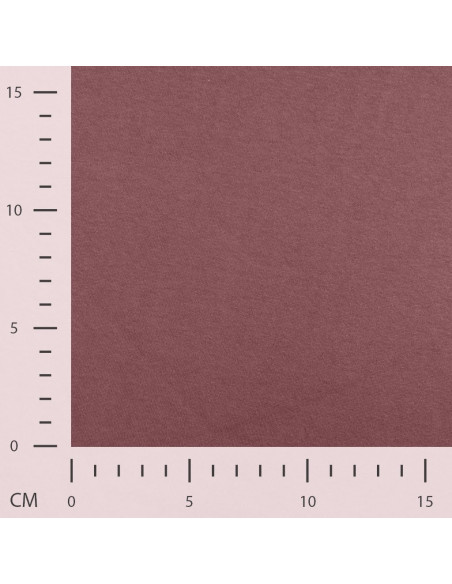 Tissu, Sweat Épais Uni, Bois de Rose, Laize 150 cm, 70% Coton 30% Polyester 280g/m²