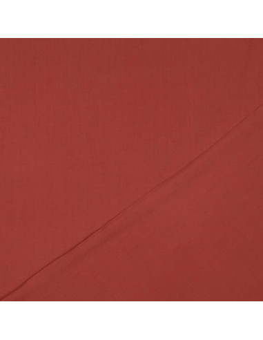 Tissu, Viscose Unie, Terracotta, Laize 142 cm, 100% Viscose 110g/m²