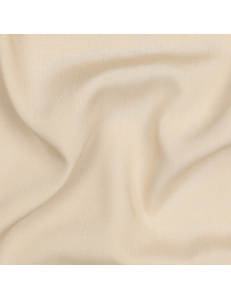 Tissu, Viscose Unie, Sable, Laize 142 cm, 100% Viscose 110g/m²