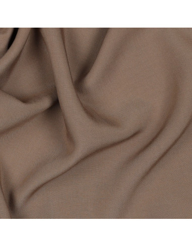 Tissu, Viscose Unie Radiance, Taupe, Laize 142 cm, 100% Viscose 110g/m²