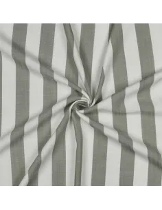Tissu, Jacquard Rayures Larges, Vert Émeraude, Laize 145 cm, 100% Viscose 180g/m²