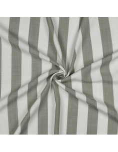 Viscose jacquard, rayures larges, vert