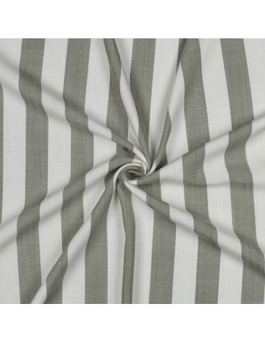 Tissu, Jacquard Rayures Larges, Vert Émeraude, Laize 145 cm, 100% Viscose 180g/m²