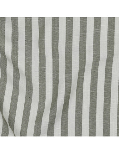 Viscose jacquard, rayures moyennes, vert