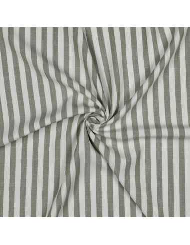 Tissu, Jacquard Rayures, Vert, Laize 145 cm, 100% Viscose 180g/m²