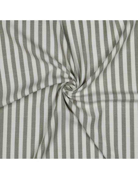 Tissu, Jacquard Rayures, Vert, Laize 145 cm, 100% Viscose 180g/m²