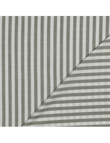 Viscose jacquard, rayures moyennes, vert