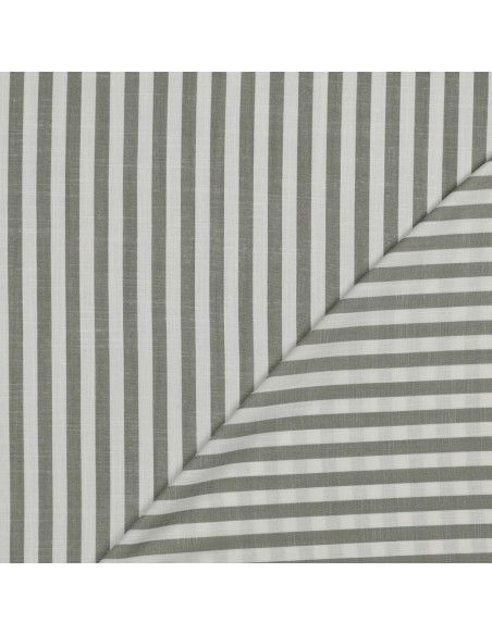 Tissu, Jacquard Rayures, Vert, Laize 145 cm, 100% Viscose 180g/m²