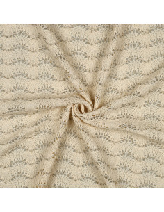 Tricot ajouré, lurex écru 2