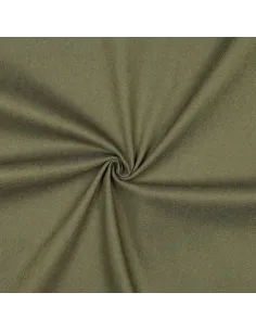 Tissu, Denim Stretch, Vert Olive, Laize 150 cm, 65% Coton 270g/m²
