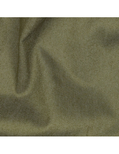 Tissu, Denim Stretch, Vert Olive, Laize 150 cm, 65% Coton 270g/m²