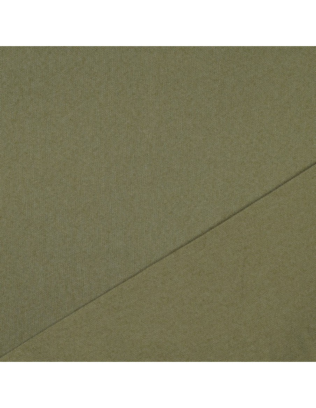 Tissu, Denim Stretch, Vert Olive, Laize 150 cm, 65% Coton 270g/m²