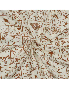 Popeline de coton, boho 2