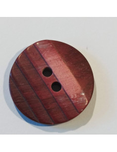 Bouton 2 trous, 27mm, effet escalier, dégradé bordeaux