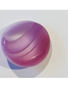 Bouton polyester à pied, 23mm, rond, nuance de rose 2