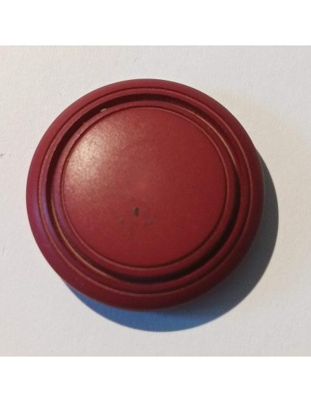 Bouton polyester à tunnel , 30mm, rouge bordeaux