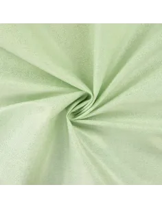 Tissu, Denim Stretch Pailleté, Vert Citron, Laize 140 cm, 90% Coton 260g/m²