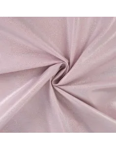 Tissu, Denim Stretch Pailleté, Rose Multicolore, Laize 140 cm, 90% Coton 260g/m²