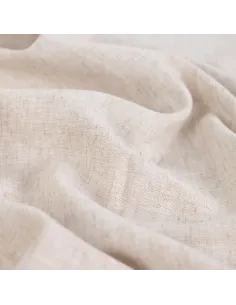 Tissu, Toile Chinée Souple, Naturel, Laize 140 cm, 55% Lin 25% Coton 20% Viscose 165g/m² 2