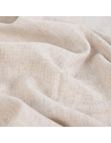 Toile souple lin coton viscose, chiné naturel